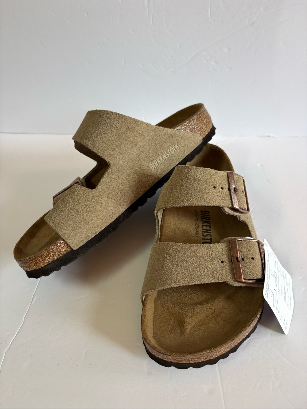 NWT Birkenstock Arizona Suede Leather Sandals Size 38 - Picture 11 of 13